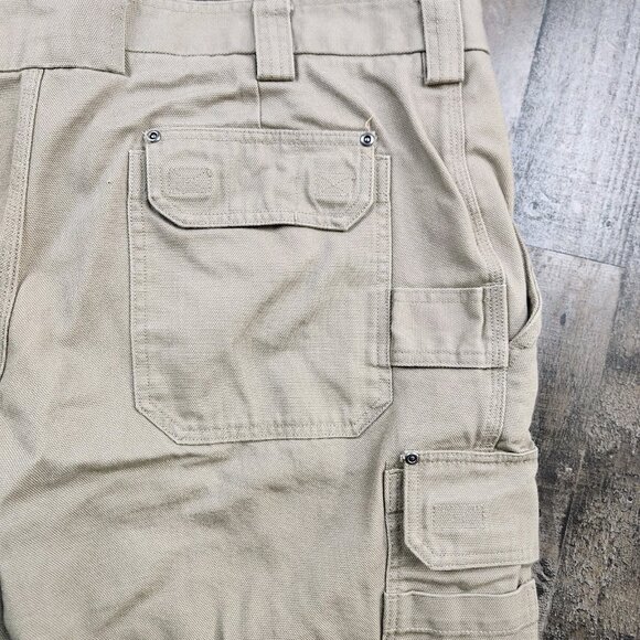 Mens Duluth Trading Fire Hose Pant size 42x30 Canvas Heavy Duty Cargo Pants - Picture 9 of 11